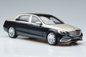 Mercedes Maybach S650 X222 Silberblau Norev 1:18 B66960615 Metall – Bild 5 von 7