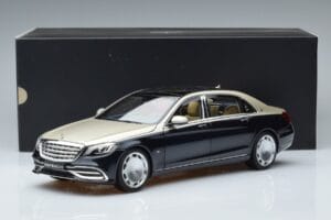 Mercedes Maybach S650 X222 Silberblau Norev 1:18 B66960615 Metall – Bild 7 von 7