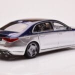 Mercedes Maybach S680 W223 Nautical Blau Cirrus Silber Almost Real 1:18 - image 3 of 8