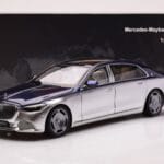 Mercedes Maybach S680 W223 Nautical Blau Cirrus Silber Almost Real 1:18 - image 8 of 8
