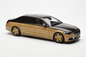 Mercedes Maybach S680 W223 Obsidian Schwarz Sand Almost Real 1:18 820124 Metall – Bild 5 von 7