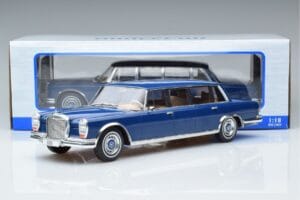 Mercedes S-Class 600 W100 LWB Pullman Dunkelblau MCG 1:18 MCG18189 Metall – Bild 6 von 6