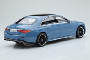 Mercedes S-Class W223 Vintage Blau Norev 1:18 B66960828 Metall – Bild 3 von 7