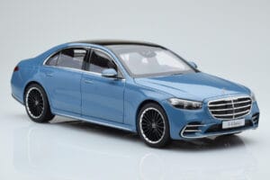 Mercedes S-Class W223 Vintage Blau Norev 1:18 B66960828 Metall – Bild 5 von 7