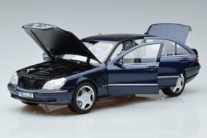 Mercedes S55 AMG W220 Blau Norev 1:18 183817 Metall – Bild 2 von 7