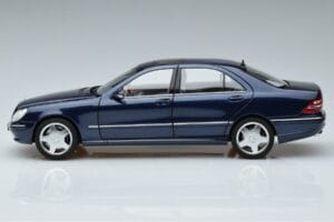 Mercedes S55 AMG W220 Blau Norev 1:18 183817 Metall – Bild 4 von 7