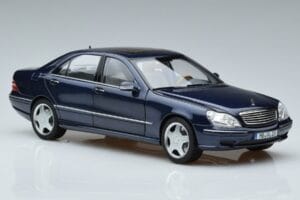 Mercedes S55 AMG W220 Blau Norev 1:18 183817 Metall – Bild 5 von 7