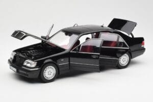 Mercedes S600 W140 Schwarz Norev 1:18 183722 Metall – Bild 2 von 8
