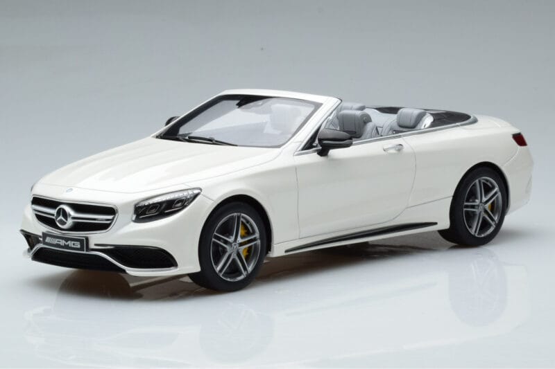 Mercedes AMG S63 A217 Cabriolet Diamond Weiss GT Spirit 1:18