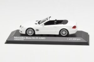 Mercedes SL 55 AMG R230 Weiss Minichamps 1:43
