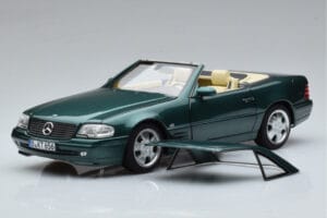 Mercedes SL500 R129 Grün Metallic Norev 1:18 183753 Metall – Bild 3 von 8