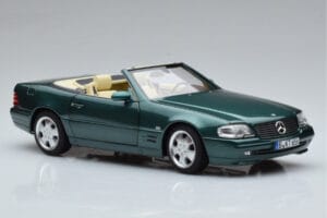 Mercedes SL500 R129 Grün Metallic Norev 1:18 183753 Metall – Bild 6 von 8