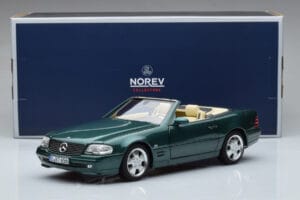 Mercedes SL500 R129 Grün Metallic Norev 1:18 183753 Metall – Bild 8 von 8