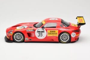 Mercedes SLS AMG GT3 #35 Team Black Falcon T. Heyer / Jafer / Lemeret 24 Hours of Spa 2011 Minichamps 1:18 151113135 Metall – Bild 3 von 6