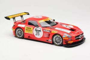 Mercedes SLS AMG GT3 #35 Team Black Falcon T. Heyer / Jafer / Lemeret 24 Hours of Spa 2011 Minichamps 1:18 151113135 Metall – Bild 4 von 6