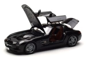 Mercedes SLS AMG Obsidian Schwarz Metallic Minichamps 1:18 B66960042 Metall – Bild 2 von 7