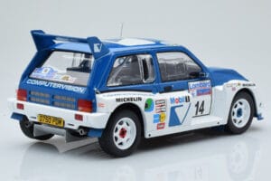 MG Metro 6R4 #14 D. Llewellin / P. Short RAC Rally 1986 IXO 1:18 18RMC068C Metall – Bild 2 von 6