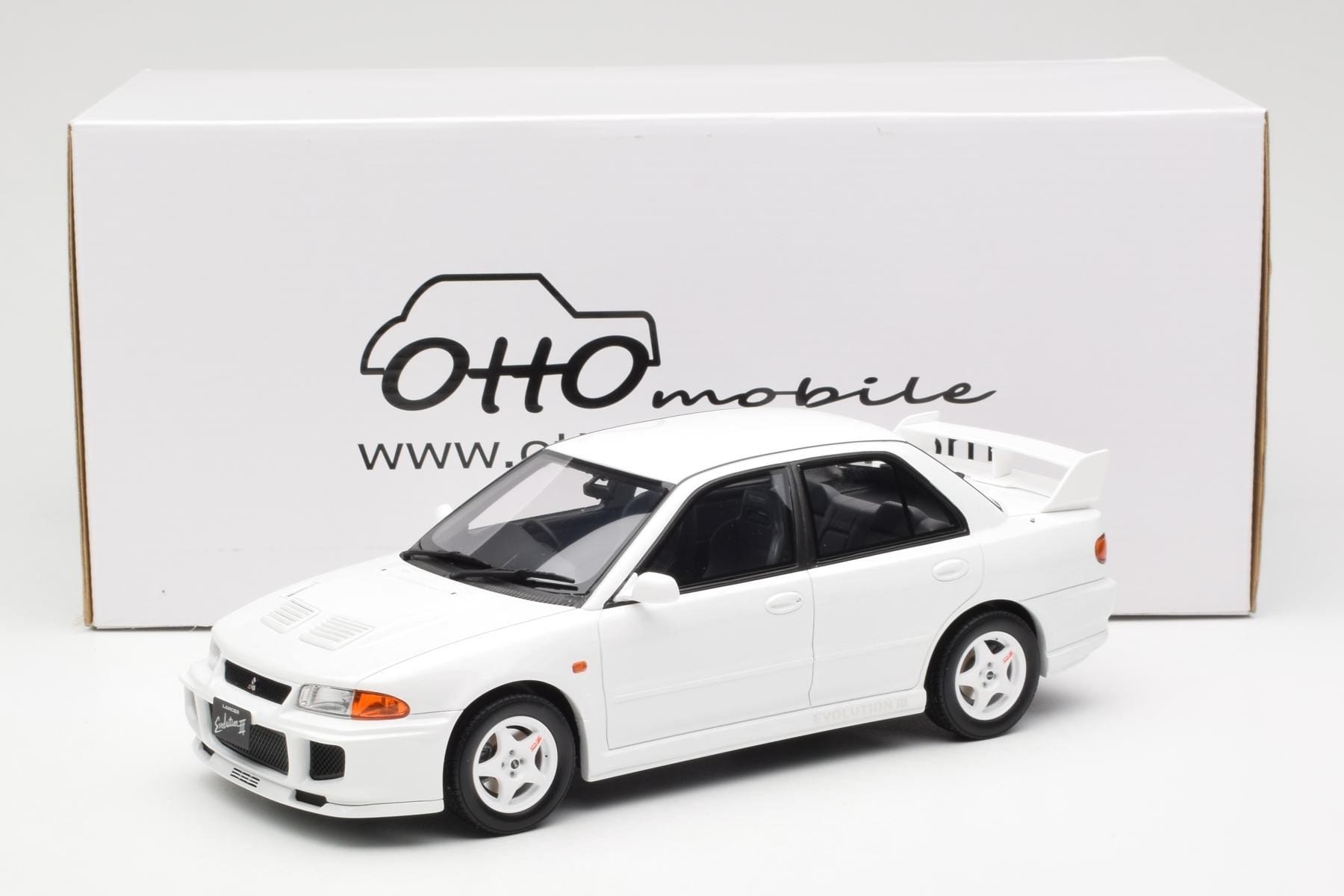 Mitsubishi Lancer Evo III Scotia Weiss Otto 1:18 OT1065 Resin – Bild 6 von 6