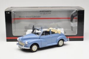Morris Minor Cabriolet Blau Minichamps 1:18 150137030 Metall – Bild 8 von 8