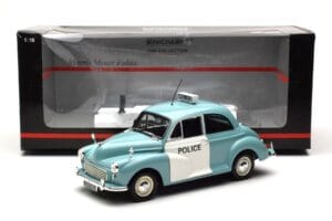 Morris Minor Polizei Blau & Weiss Minichamps 1:18 150137090 Metall – Bild 8 von 8