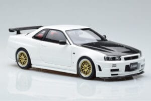 Nissan Skyline GT-R R34 Nismo Z-Tune Weiss MotorHelix 1:18 M83407 Metall – Bild 6 von 11