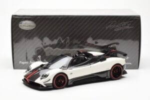 Pagani Zonda Cinque Roadster Weiss Benny Almost Real 1:18 850611001 Metall – Bild 8 von 8