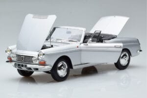 Peugeot 404 Cabriolet Silber Norev 1:18 184835 Metall – Bild 2 von 8