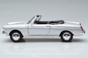 Peugeot 404 Cabriolet Silber Norev 1:18 184835 Metall – Bild 5 von 8