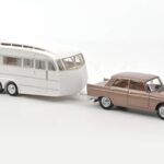 Peugeot 404 Mit Wohnwagen Henon Norev 1:18 184837 Metall