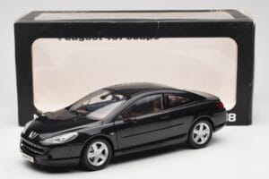 Peugeot 407 Coupé Schwarz Norev 1:18 184752 Metall – Bild 8 von 8