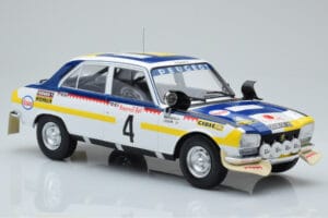 Peugeot 504 Ti #4 T. Makinen / H. Liddon Rally Morocco 1975 IXO 1:18 18RMC044B Metall – Bild 4 von 6