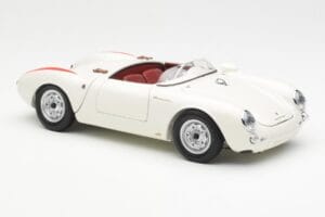 Porsche 550 Spyder 70 Jahre Edition Weiss Schuco 1:18 450033300 Metall – Bild 6 von 8