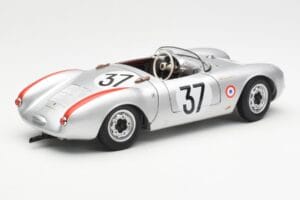 Porsche 550 RS Spyder #37 H. Polensky / R. von Frankenberg 24 Hours of Le Mans 1955 Schuco 1:18 450033400 Metall – Bild 3 von 8