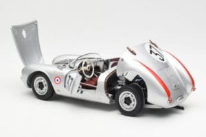 Porsche 550 RS Spyder #37 H. Polensky / R. von Frankenberg 24 Hours of Le Mans 1955 Schuco 1:18 450033400 Metall – Bild 5 von 8