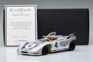 Porsche 908/03 #4 V. Elford / G. Larrousse 1000km Nurburgring 1971 AUTOart 1:18 87181 Metall – Bild 8 von 8