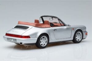 Porsche 911 964 Carrera 2 Cabriolet Silber Norev 1:18 187330 Metall – Bild 3 von 7