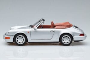 Porsche 911 964 Carrera 2 Cabriolet Silber Norev 1:18 187330 Metall – Bild 4 von 7