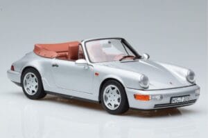Porsche 911 964 Carrera 2 Cabriolet Silber Norev 1:18 187330 Metall – Bild 5 von 7