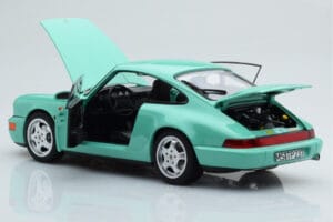 Porsche 911 964 Carrera 2 Mint Grün Norev 1:18 187327 Metall – Bild 3 von 8