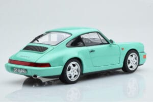 Porsche 911 964 Carrera 2 Mint Grün Norev 1:18 187327 Metall – Bild 4 von 8