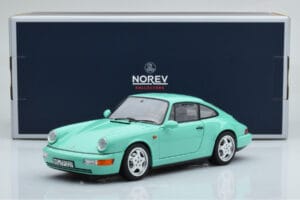 Porsche 911 964 Carrera 2 Mint Grün Norev 1:18 187327 Metall – Bild 8 von 8