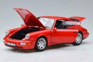 Porsche 911 964 Carrera 2 Rot Norev 1:18 187320 Metall – Bild 2 von 7