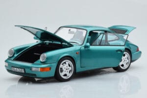 Porsche 911 964 Carrera 2 Wimbledon Grün Norev 1:18 187329 Metall – Bild 2 von 8