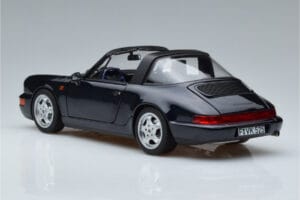 Porsche 911 964 Carrera 4 Targa Blau Norev 1:18 187340 Metall – Bild 7 von 8