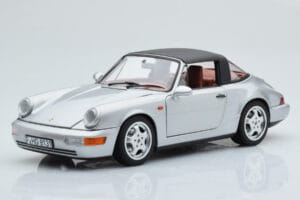 Porsche 911 964 Carrera 4 Targa Polar Silber Norev 1:18 187342 Metall – Bild 4 von 9
