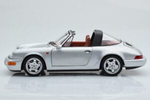 Porsche 911 964 Carrera 4 Targa Polar Silber Norev 1:18 187342 Metall – Bild 6 von 9