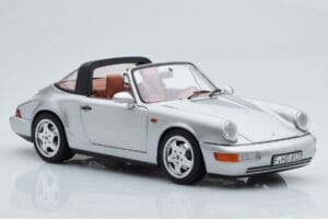 Porsche 911 964 Carrera 4 Targa Polar Silber Norev 1:18 187342 Metall – Bild 7 von 9