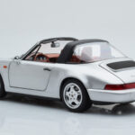 Porsche 911 964 Carrera 4 Targa Polar Silber Norev 1:18 - image 8 of 9