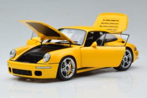 Porsche 911 964 RUF CTR Anniversary Blossom Gelb Almost Real 1:18 880301 Metall – Bild 2 von 8