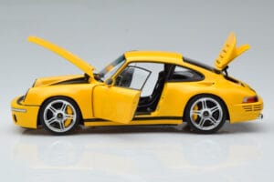 Porsche 911 964 RUF CTR Anniversary Blossom Gelb Almost Real 1:18 880301 Metall – Bild 4 von 8